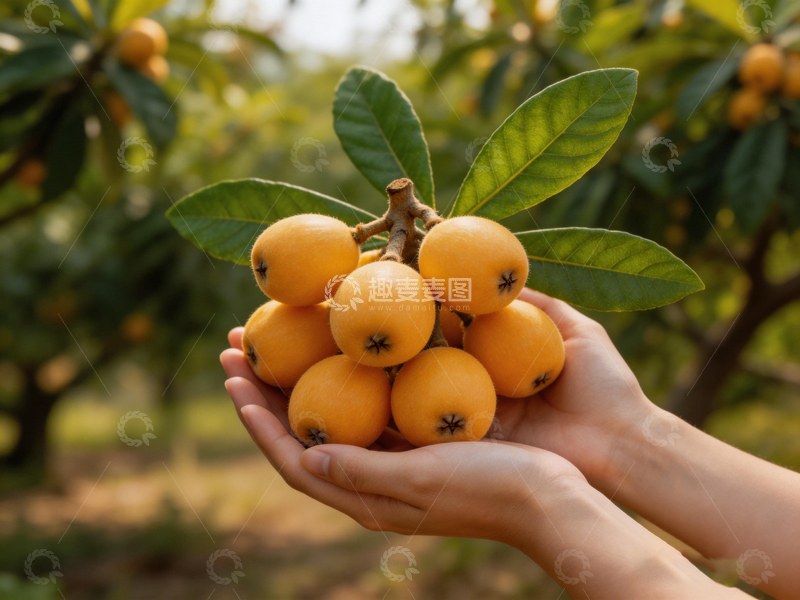 高清大图下载【趣麦麦图】田园枇杷丰收采摘