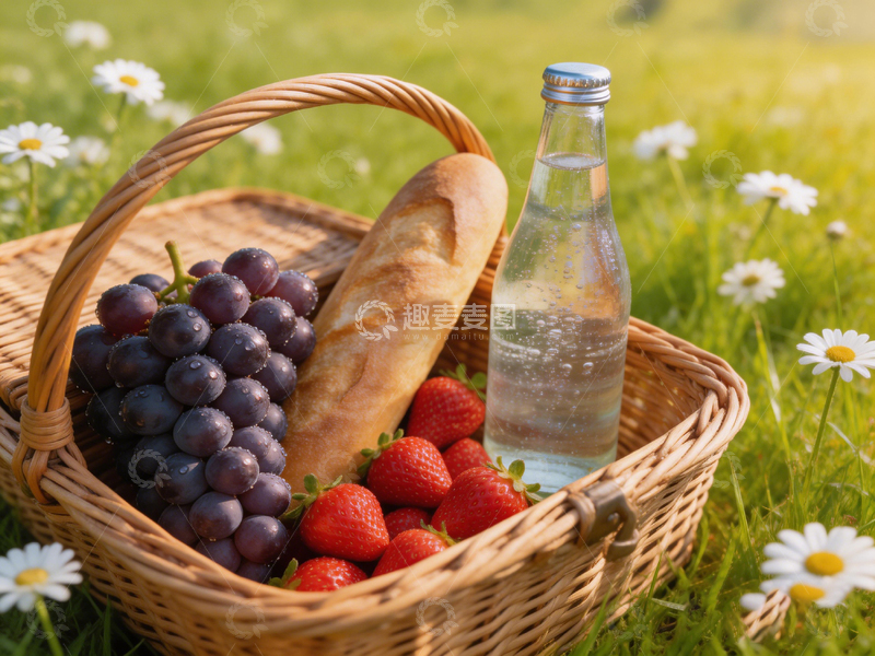 高清大图下载【趣麦麦图】野餐风光美食摄影图片