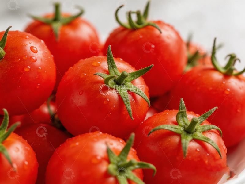 高清大图下载【趣麦麦图】新鲜红番茄特写摄影