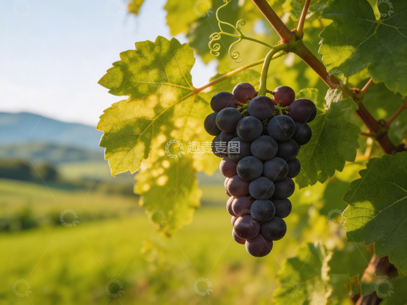 高清大图下载【趣麦麦图】田园风光葡萄熟透美景