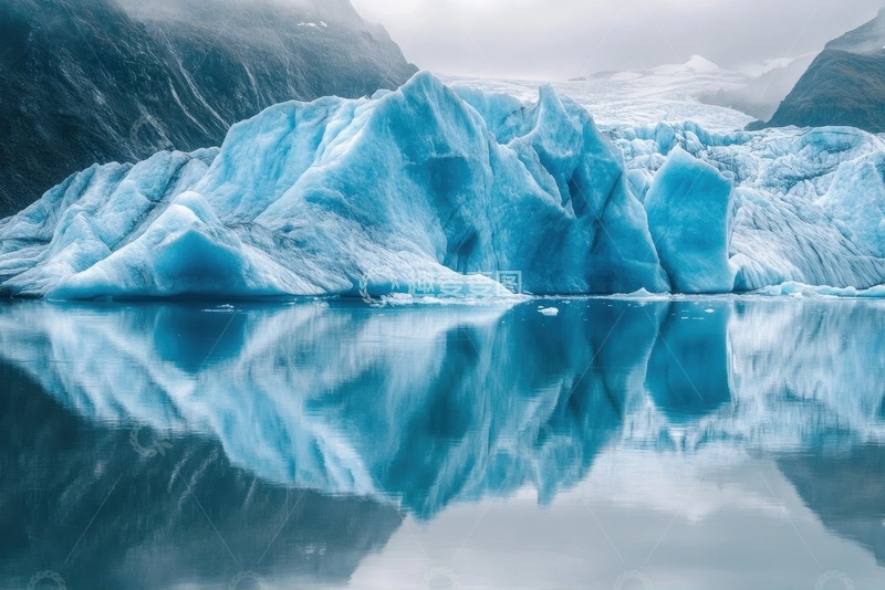 高清大图下载【趣麦麦图】极地冰山冰湖