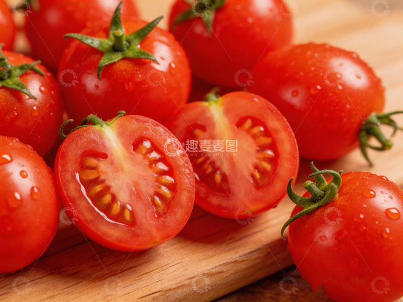 高清大图下载【趣麦麦图】新鲜番茄特写摄影图片1