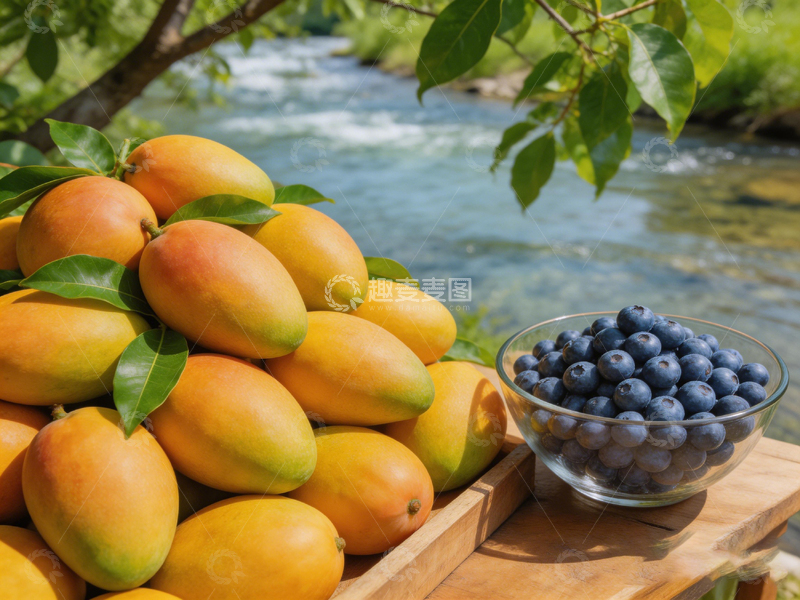 高清大图下载【趣麦麦图】清新田园风水果摆盘