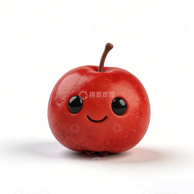 高清大图下载【趣麦麦图】苹果笑脸卡通形象