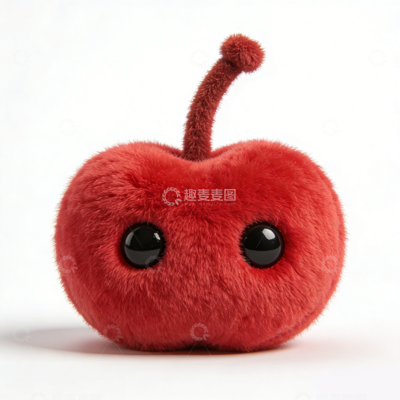 高清大图下载【趣麦麦图】红苹果毛绒玩具卡通造型