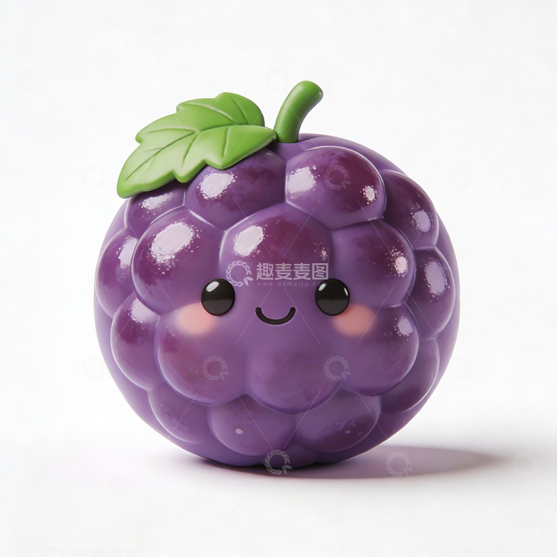 高清大图下载【趣麦麦图】卡通葡萄拟人化形象设计素材