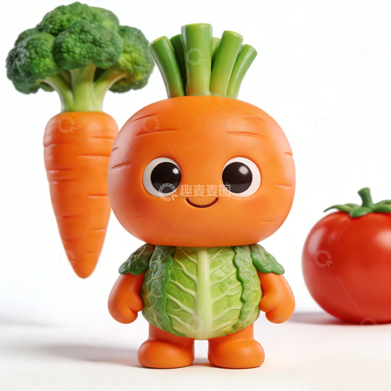 高清大图下载【趣麦麦图】卡通蔬菜玩具