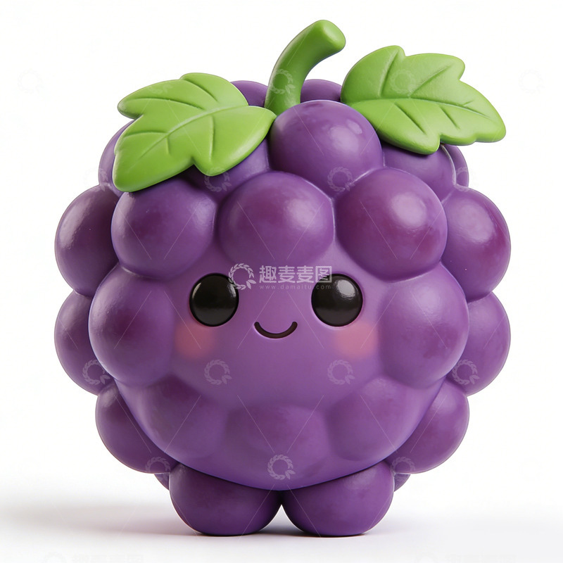 高清大图下载【趣麦麦图】卡通葡萄形象设计素材