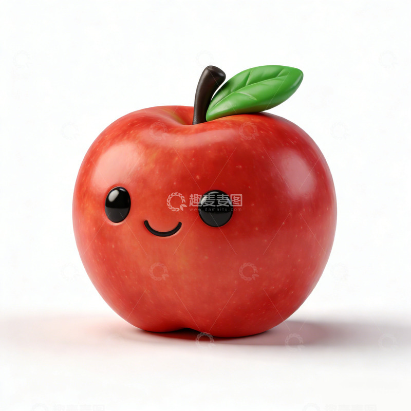 高清大图下载【趣麦麦图】卡通苹果表情拟人化设计