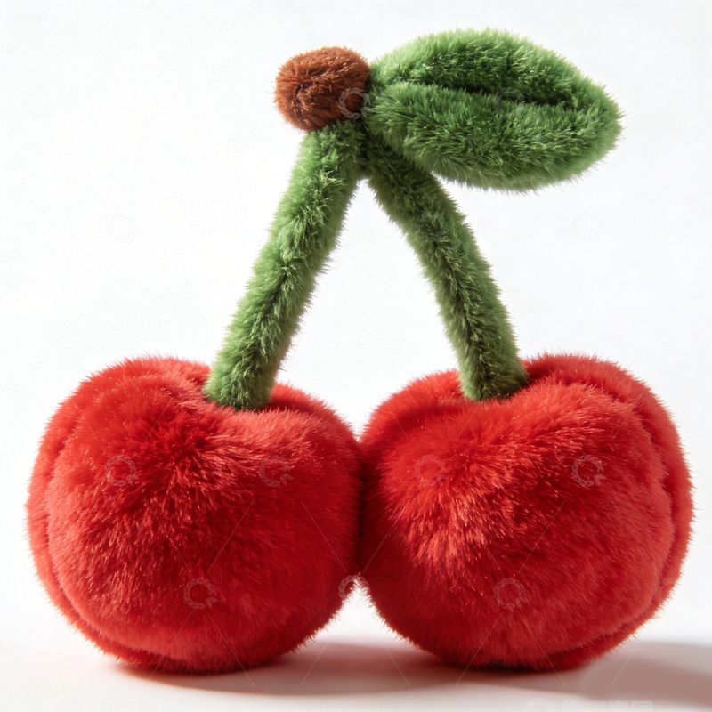 高清大图下载【趣麦麦图】毛绒樱桃玩具摄影图