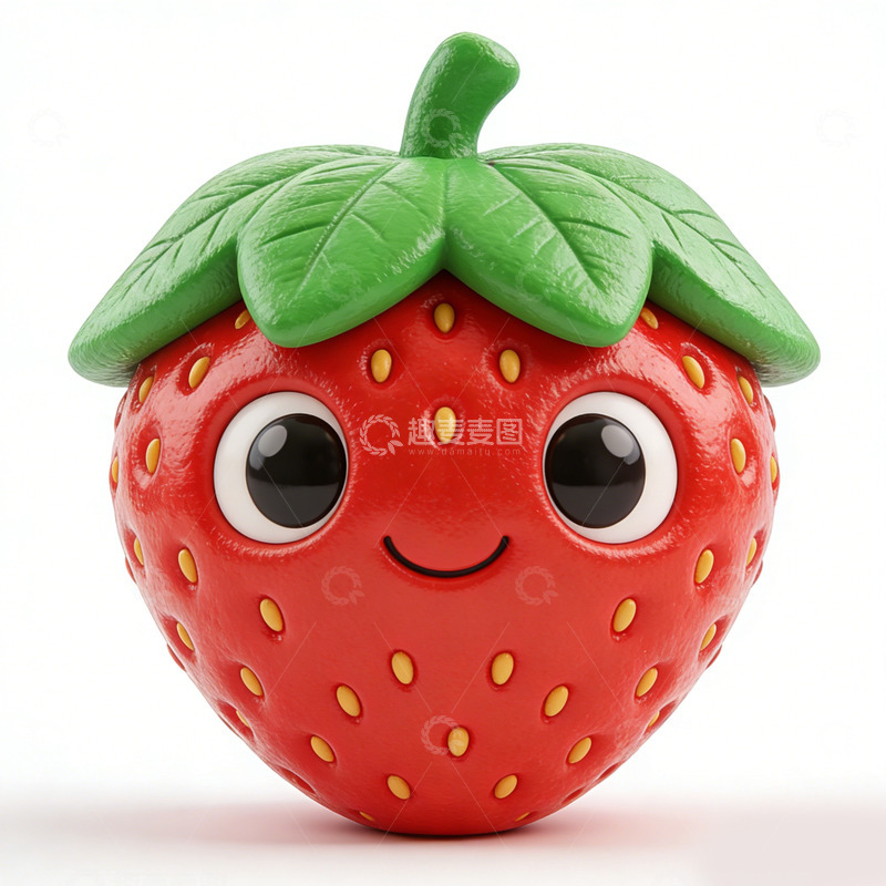 高清大图下载【趣麦麦图】可爱草莓卡通造型玩偶设计素材