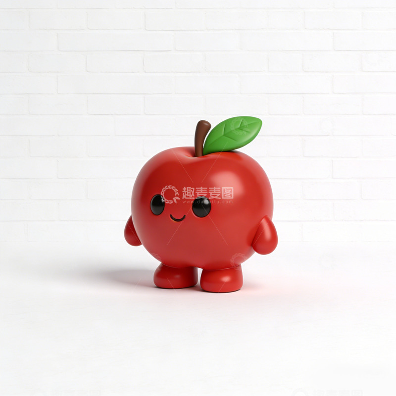高清大图下载【趣麦麦图】卡通苹果玩偶摄影