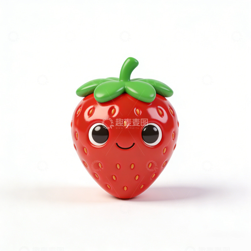 高清大图下载【趣麦麦图】卡通草莓拟人形象设计