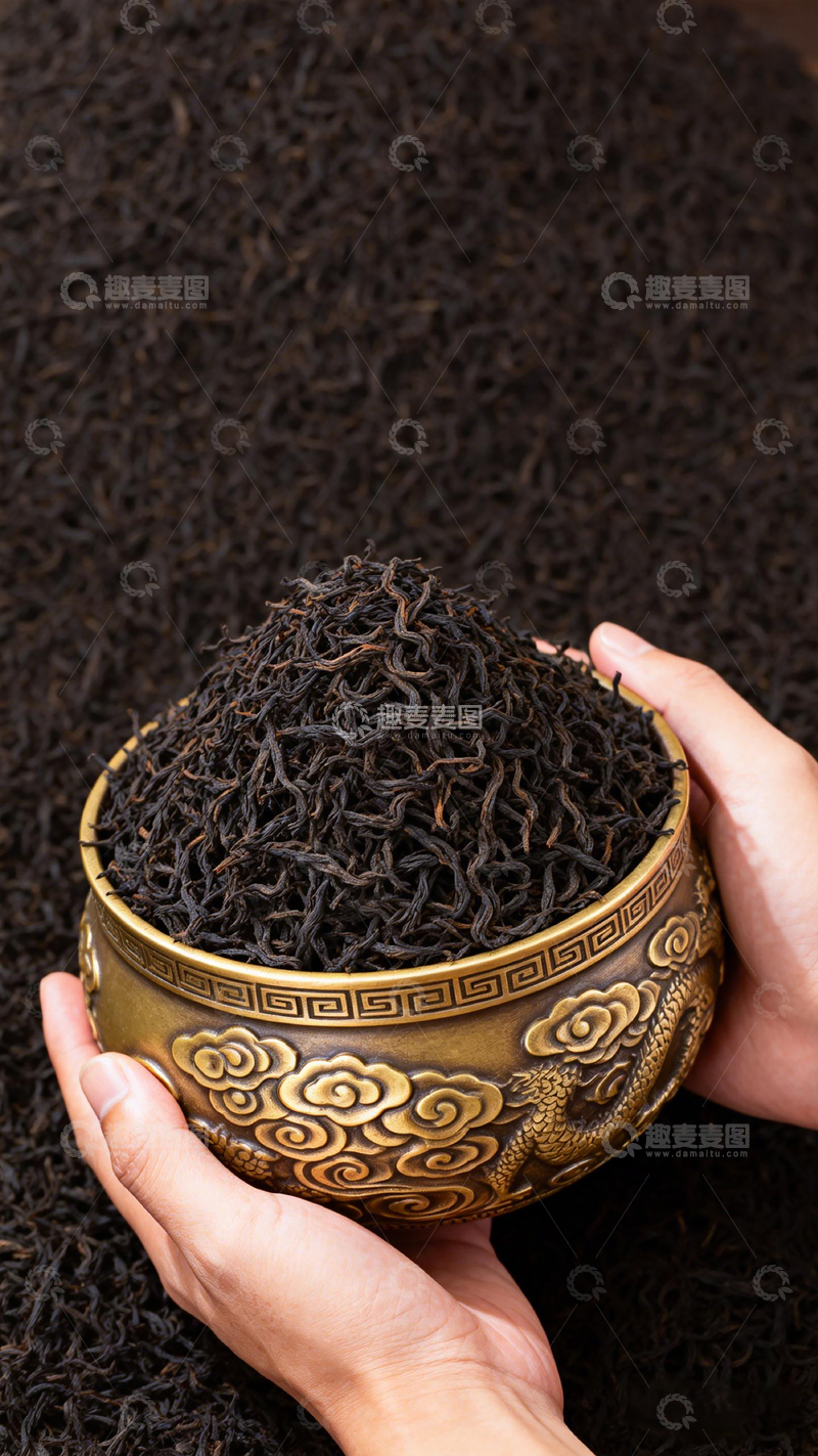 高清大图下载【趣麦麦图】古铜茶罐盛红茶