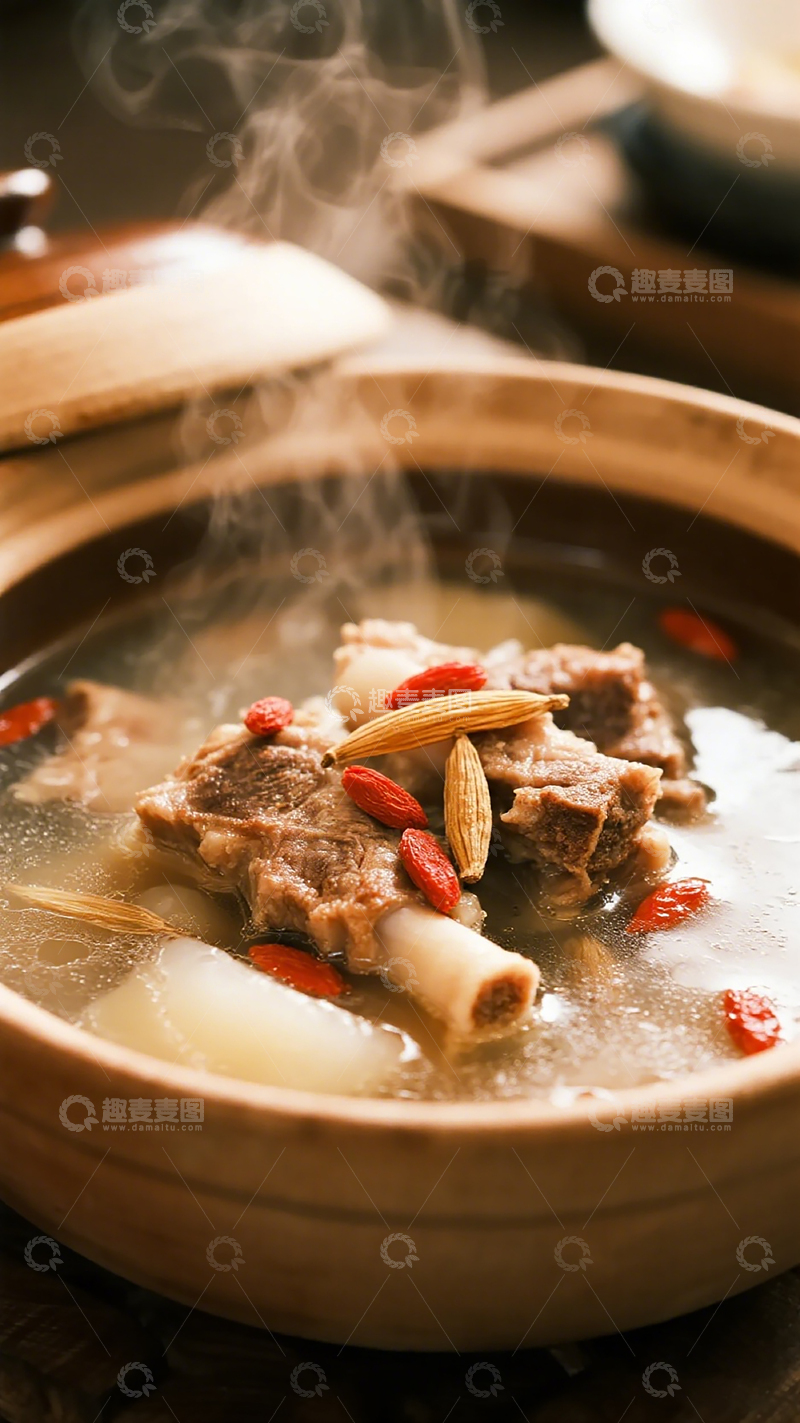 高清大图下载【趣麦麦图】砂锅热汤美味炖品