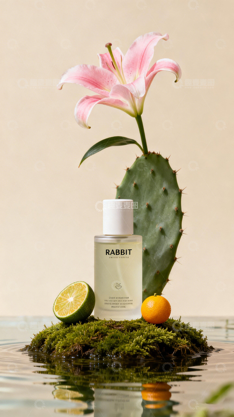 高清大图下载【趣麦麦图】清新自然护肤品摄影