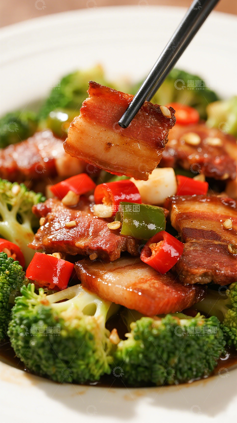 高清大图下载【趣麦麦图】美食摄影红烧肉炒菜肴