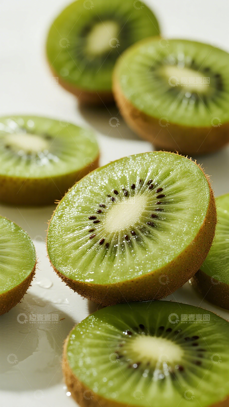 高清大图下载【趣麦麦图】新鲜猕猴桃特写美食摄影