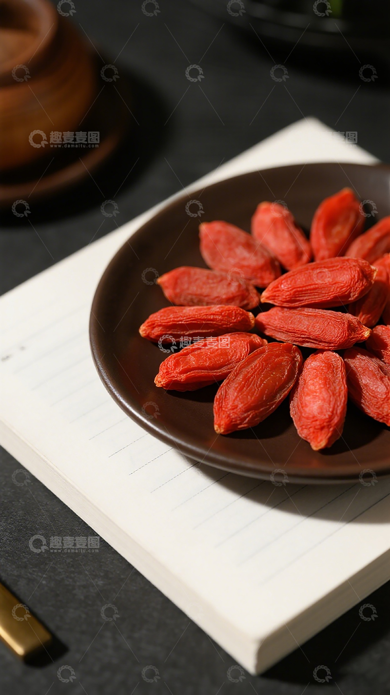 高清大图下载【趣麦麦图】简约风格枸杞美食摄影