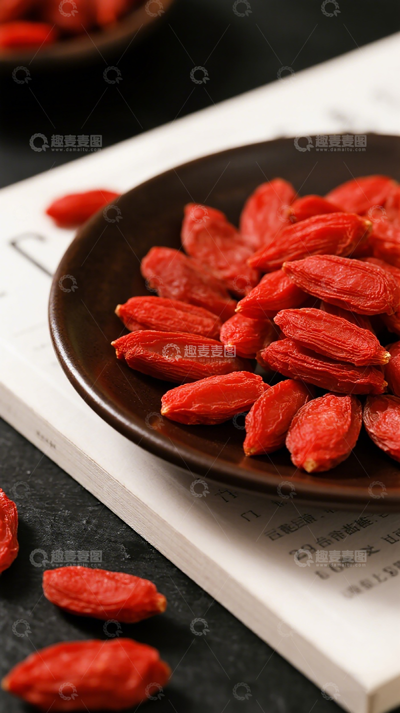 高清大图下载【趣麦麦图】枸杞特写美食摄影