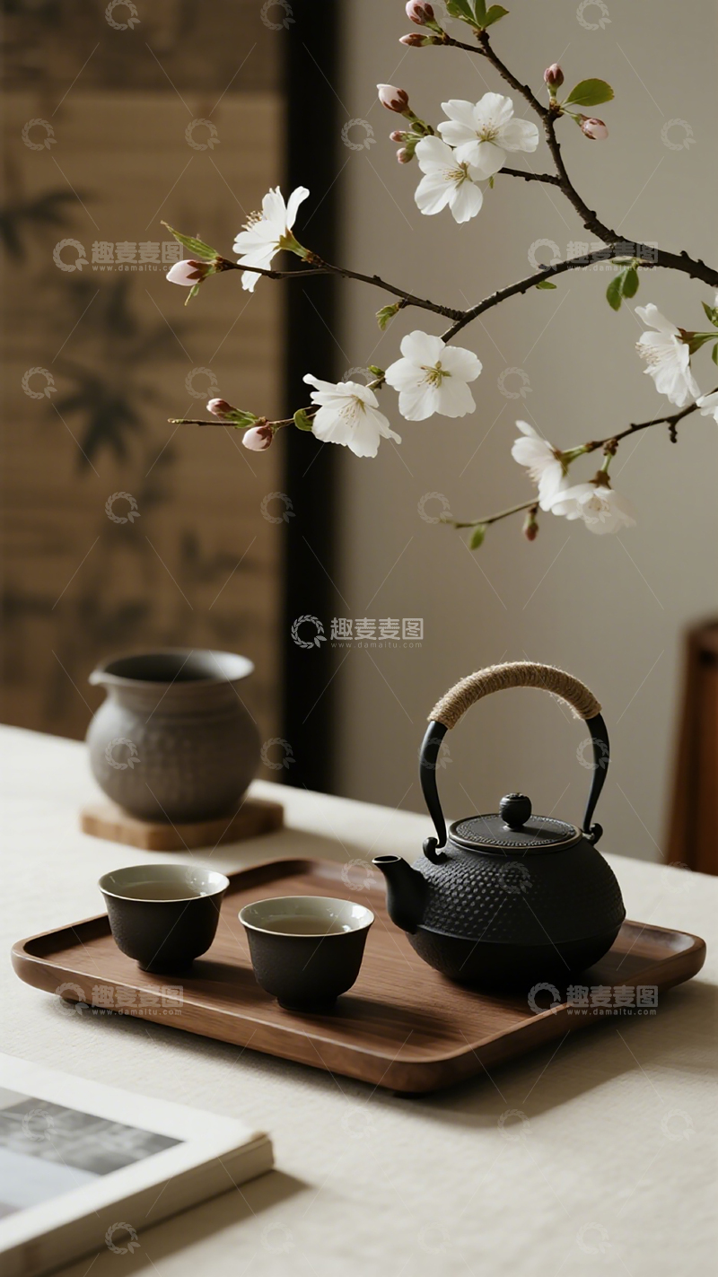 高清大图下载【趣麦麦图】日式茶道雅趣