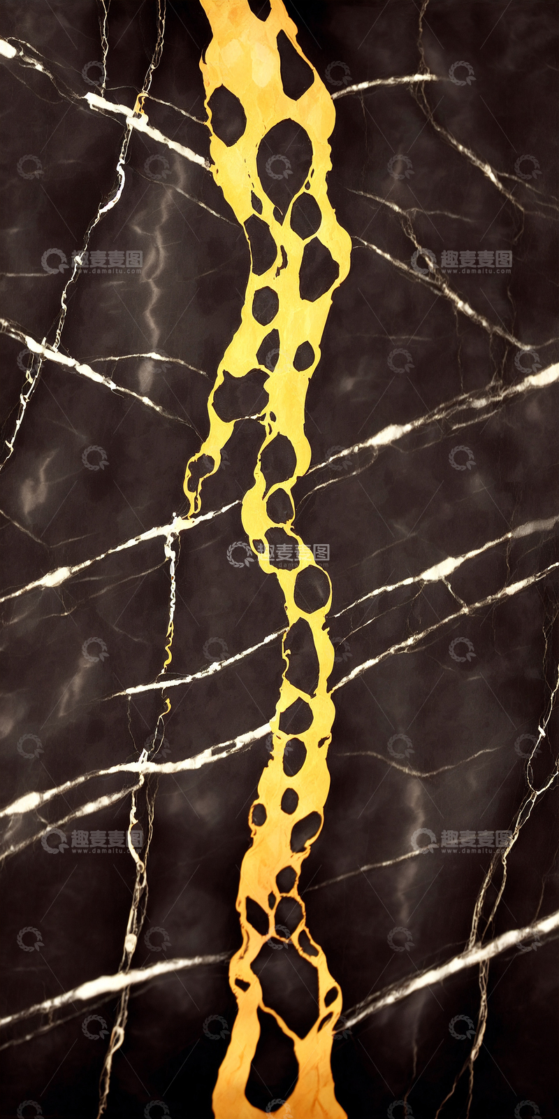 高清大图下载【趣麦麦图】金色黑色大理石纹贴图