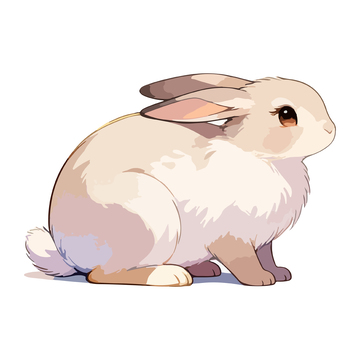 卡通可爱兔子插画