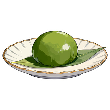 插画风格青团美食设计元素