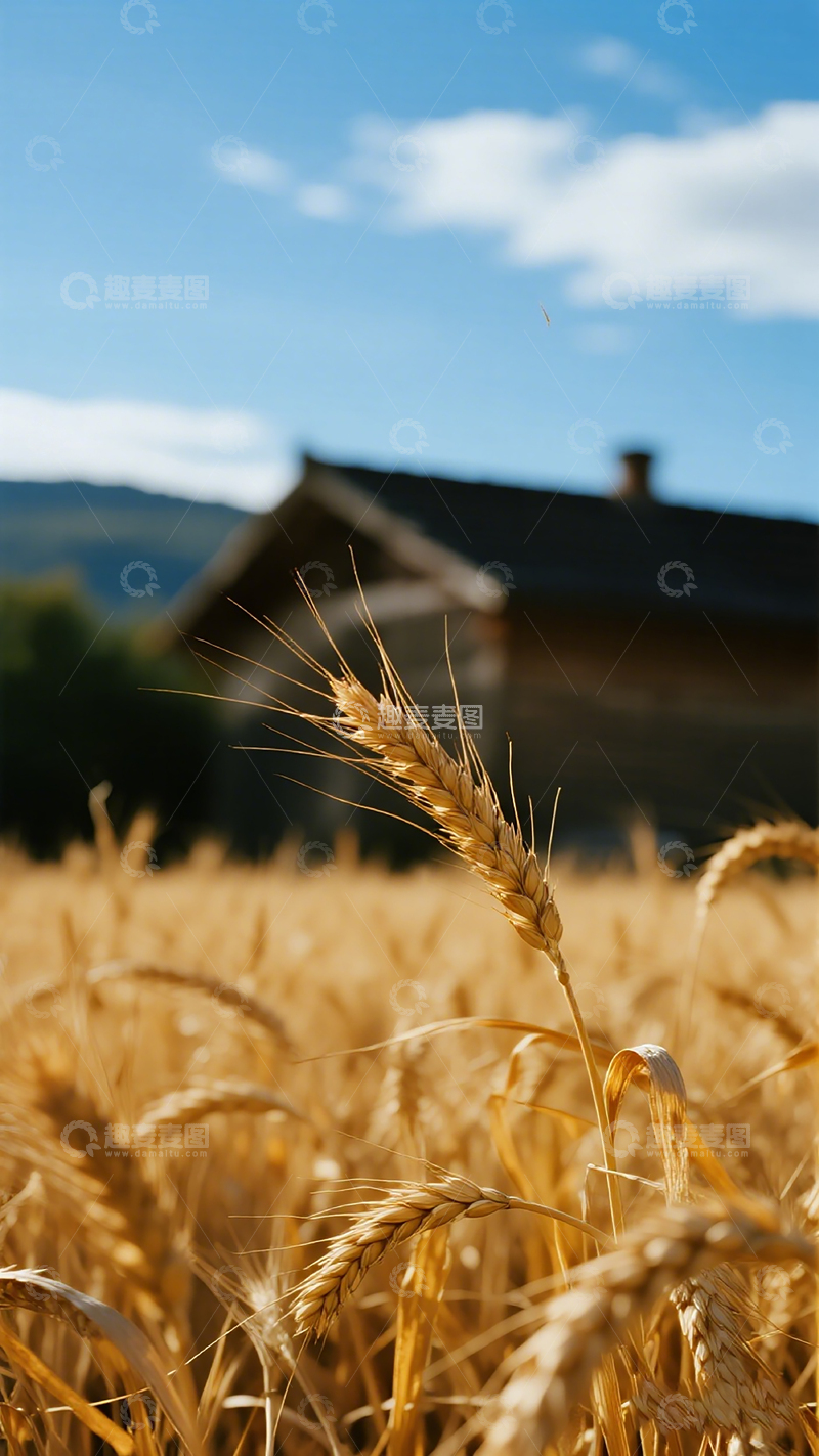 高清大图下载【趣麦麦图】田园风光麦田稻谷风景壁纸