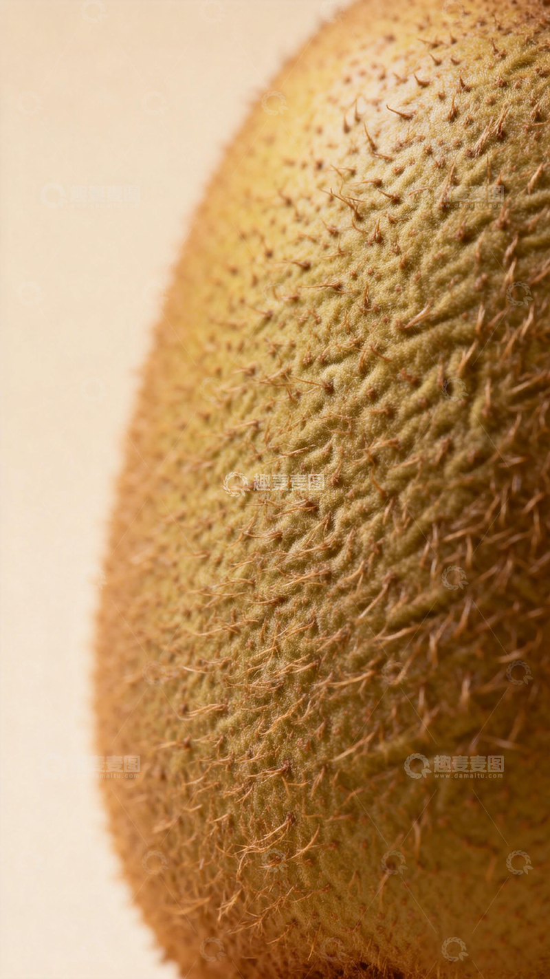 高清大图下载【趣麦麦图】特写猕猴桃表面纹理