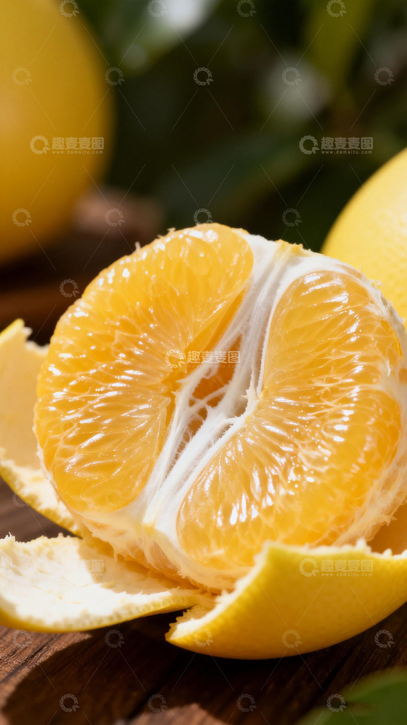高清大图下载【趣麦麦图】新鲜橙子特写水果摄影