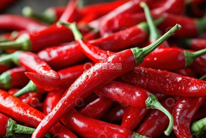 高清大图下载【趣麦麦图】一堆红色的辣椒食物