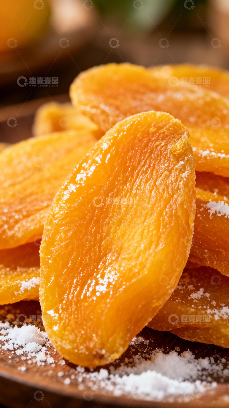 高清大图下载【趣麦麦图】金黄杏干美食摄影图片