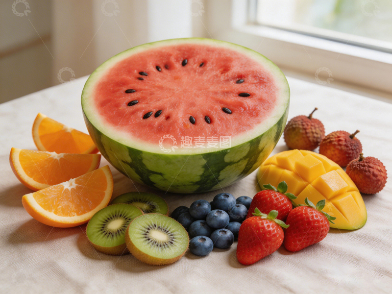 高清大图下载【趣麦麦图】夏日水果盛宴摄影图片