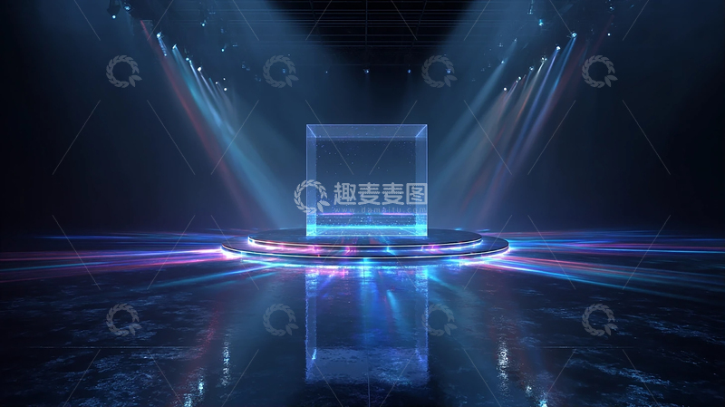 高清大图下载【趣麦麦图】光影交织的未来空间奇观