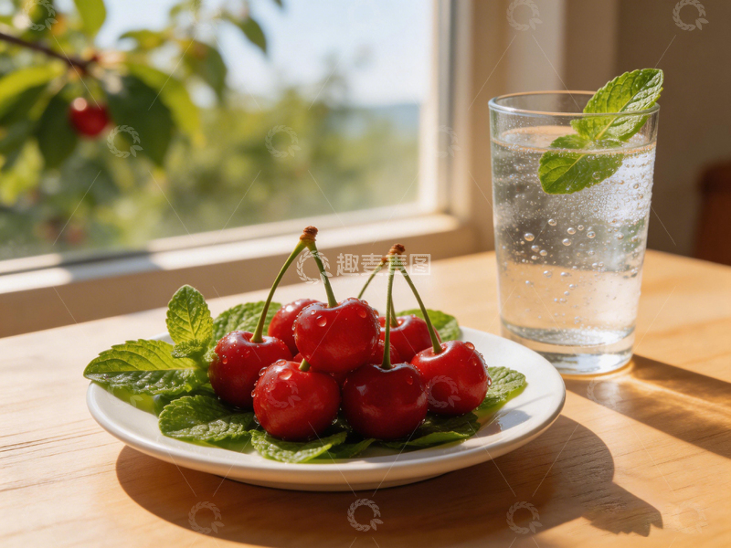 高清大图下载【趣麦麦图】夏日清新水果饮品摆盘