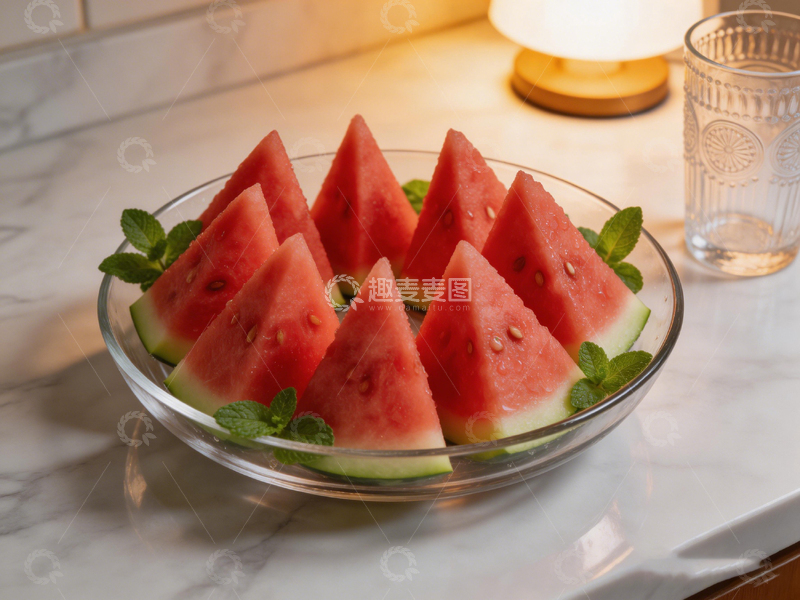 高清大图下载【趣麦麦图】清新夏日西瓜拼盘