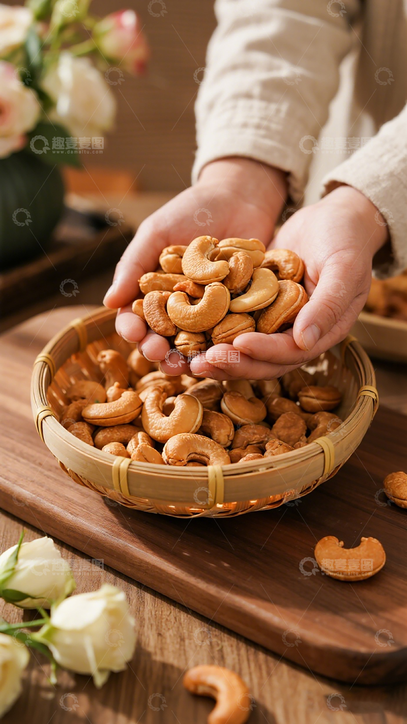 高清大图下载【趣麦麦图】温馨家庭坚果美食摄影