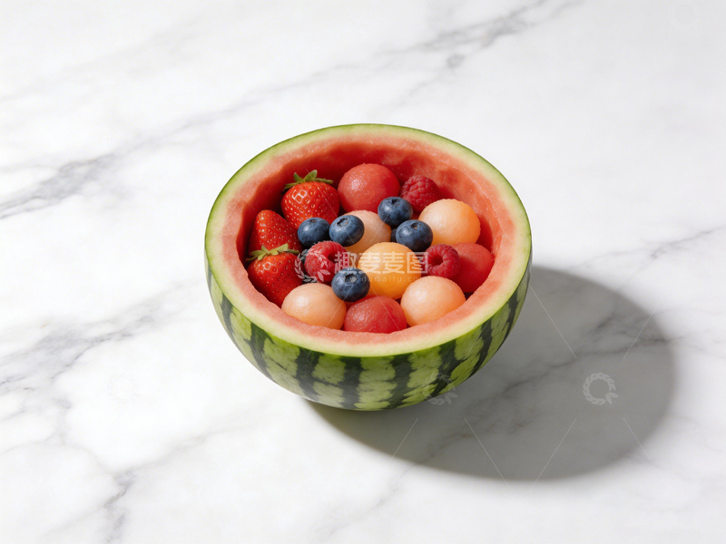 高清大图下载【趣麦麦图】西瓜水果拼盘创意摄影
