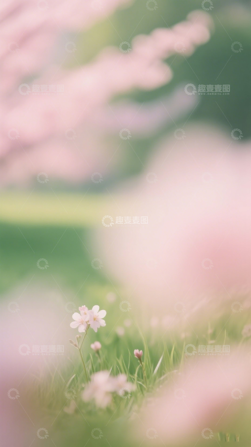 高清大图下载【趣麦麦图】春日草地小花景观