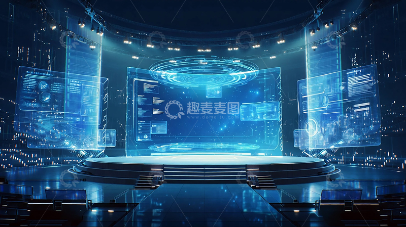 高清大图下载【趣麦麦图】数字宇宙的虚拟舞台