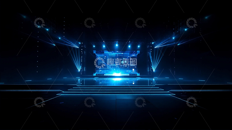 高清大图下载【趣麦麦图】科技光影中的梦幻空间