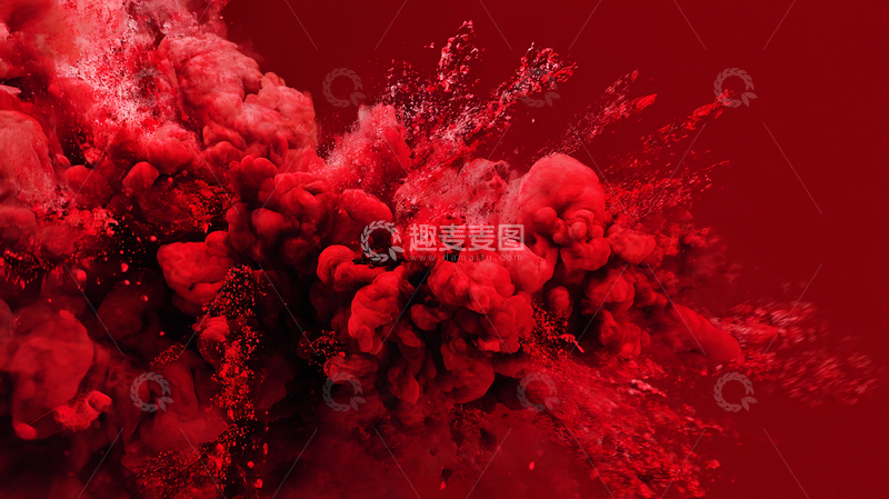 高清大图下载【趣麦麦图】红色爆炸的极致狂潮