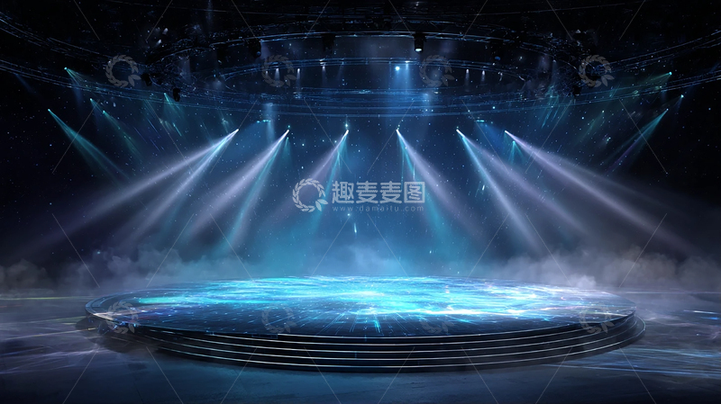 高清大图下载【趣麦麦图】星空舞台的奇幻光影