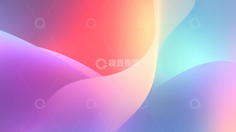 高清大图下载【趣麦麦图】柔和光影的抽象画作