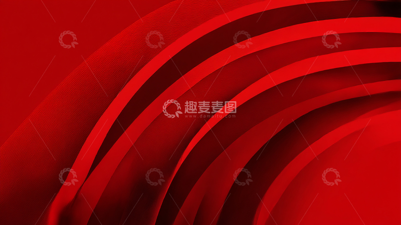 高清大图下载【趣麦麦图】红色弧线的迷幻交响