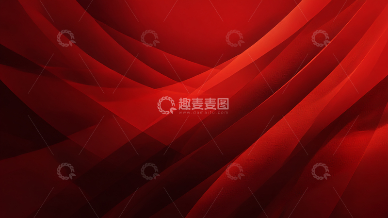 高清大图下载【趣麦麦图】红色光影交错的梦境空间