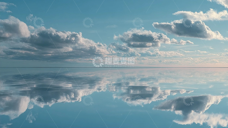 高清大图下载【趣麦麦图】云中倒影的梦幻世界