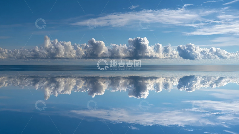 高清大图下载【趣麦麦图】蓝天白云的无限遐想空间