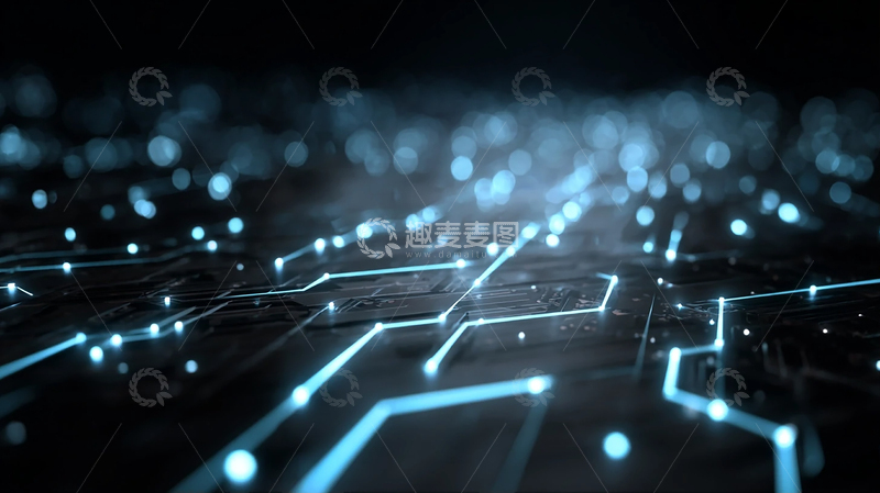 高清大图下载【趣麦麦图】光影交错的未来之路